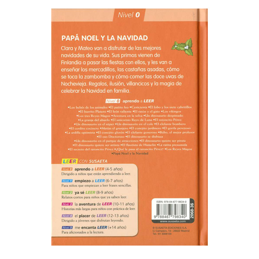 Cuento Papá Noel y la Navidad +4 años 