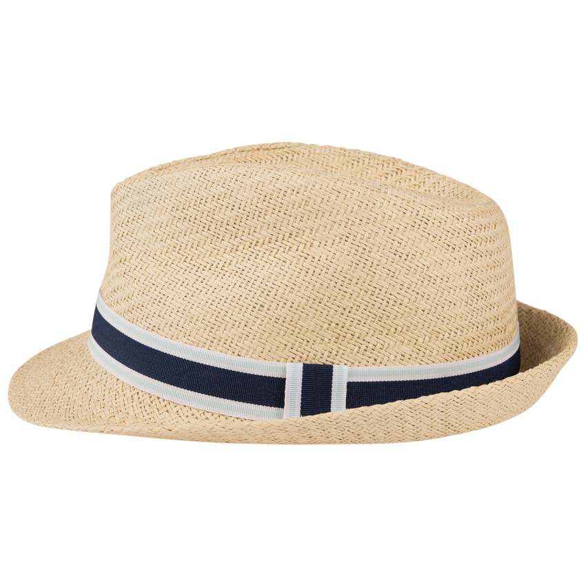 Borsalino trenzado con galón bicolor para niño 