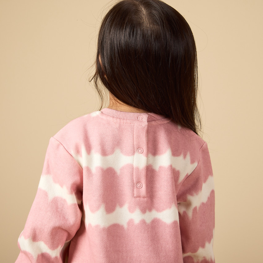Vestido sudadera efecto tie & dye Minnie Disney para niña bebé 