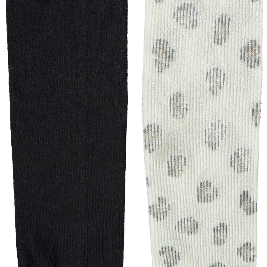 Lote de 2 leotardos gruesos de fantasía para niña 