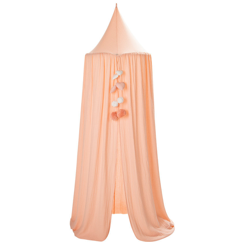Dosel de gasa de algodón - Rosa 