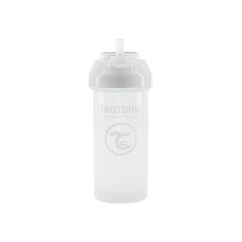 Vaso con pajita 360 ml 6+ meses - Blanco 