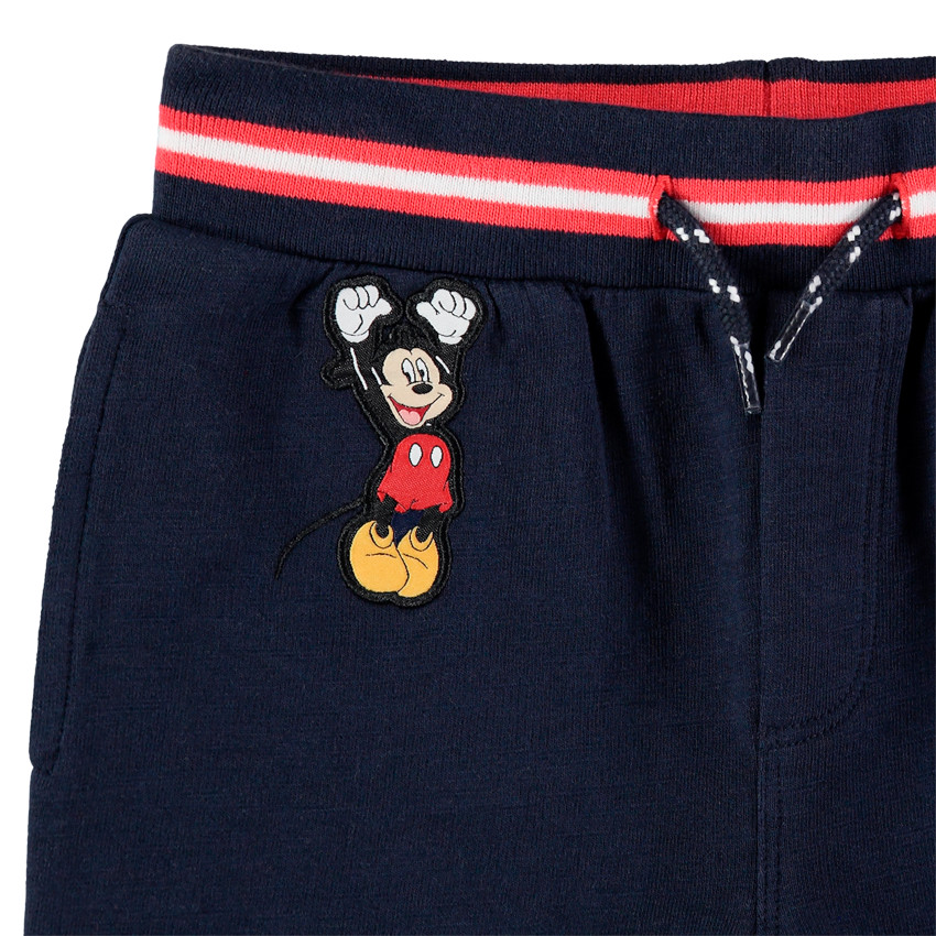 Bermuda en maille uni patch Mickey Disney  Additional Bermuda en maille uni patch Mickey Disney