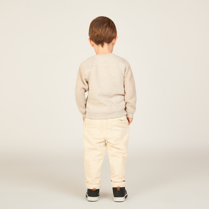 Jersey de dos con parches de bucle para bebé niño 