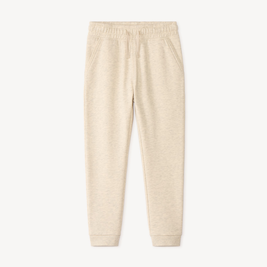 Pantalón de chándal para niña de felpa lisa 