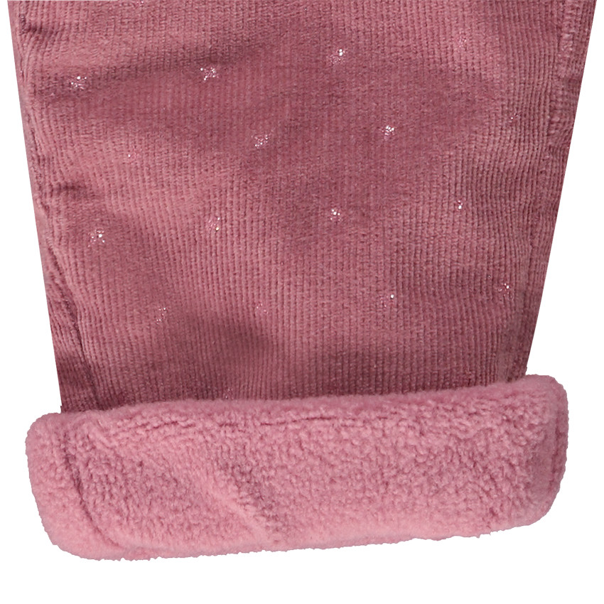 Pantalón slim de terciopelo milera estampado de estrellas para bebé niña 