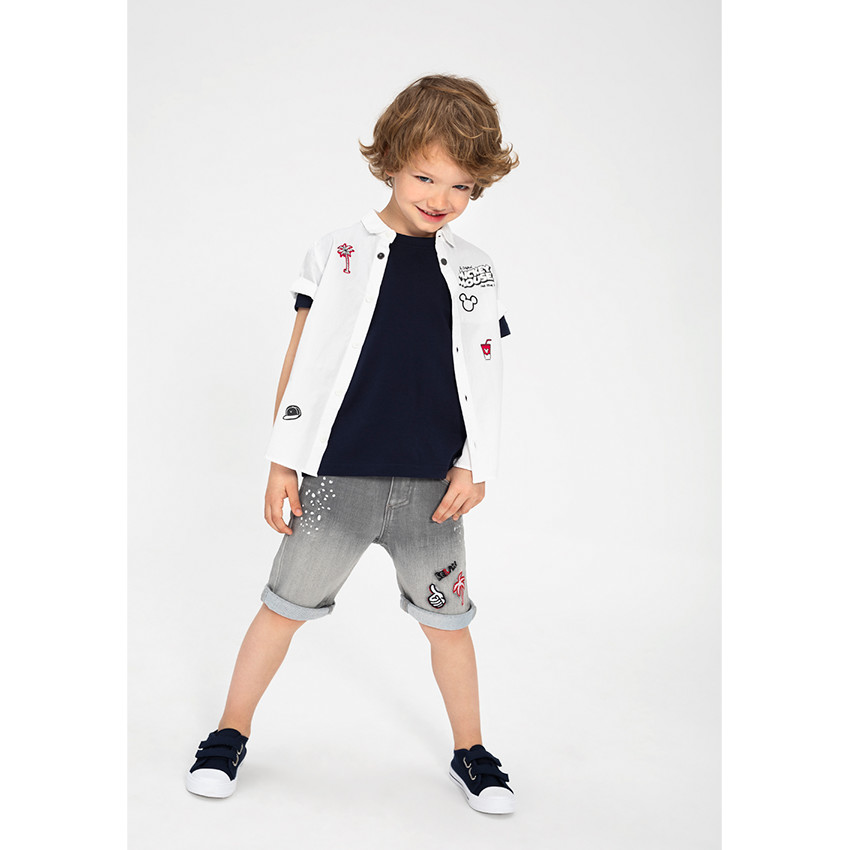 Camisa de manga corta con estampados de Mickey ©Disney 