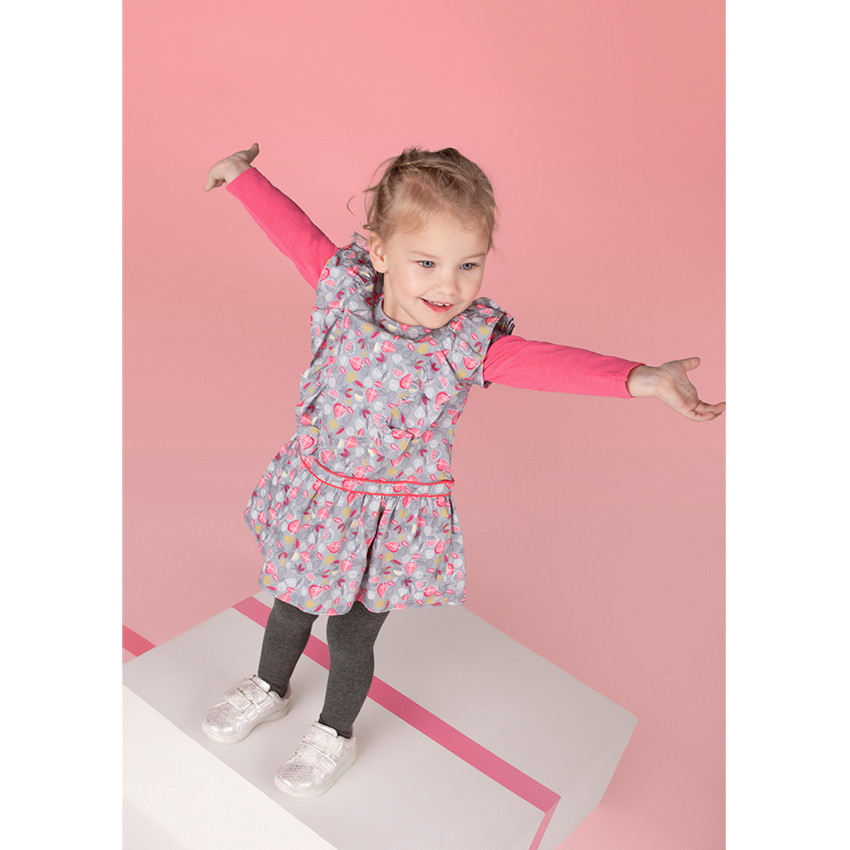 Camiseta de manga larga rosa con estampado y lazo  Additional Camiseta de manga larga rosa con estampado y lazo