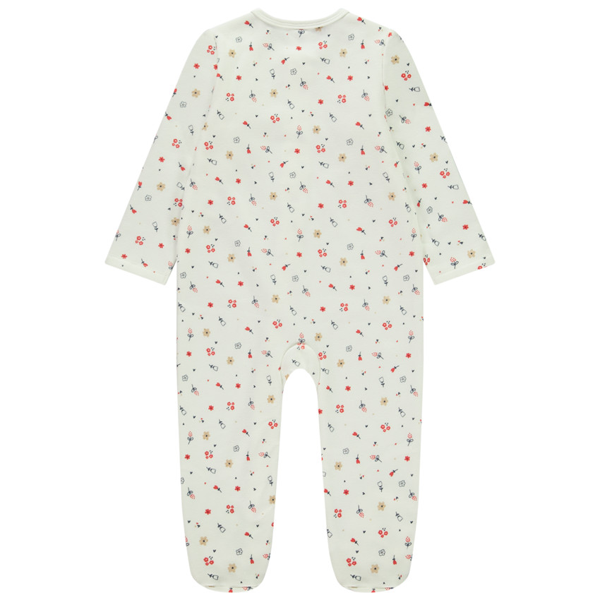 Pack de 2 peleles con cremallera y bi-materia para bebé niña 