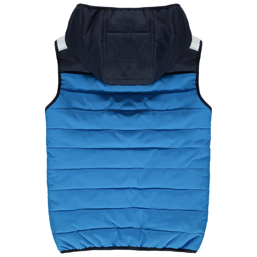 Anorak sin mangas acolchado con bolsillos con cremallera 