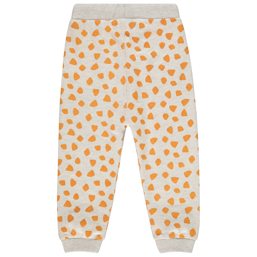 Pantalón jogger de felpa estampado jirafa 