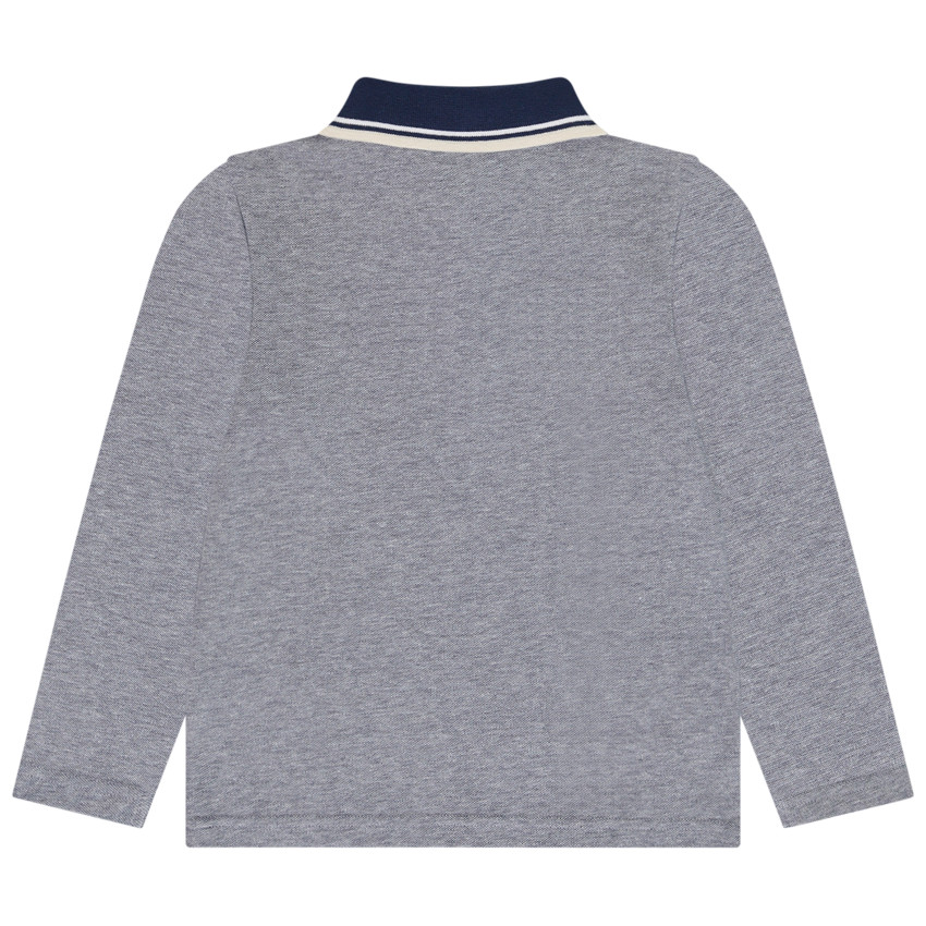 Polo de manga larga con parche de blason para niño  Additional Polo de manga larga con parche de blason para niño