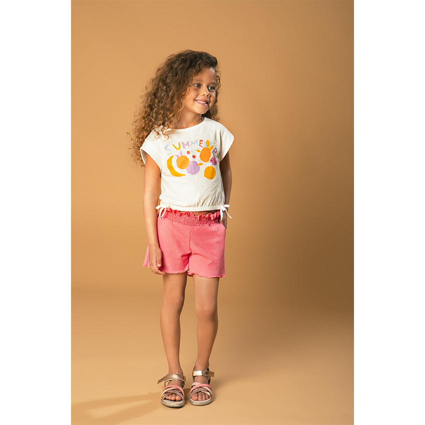 Short de jersey arrugado para niña  Additional Short de jersey arrugado para niña