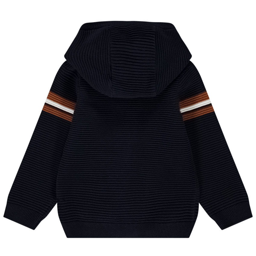 Gilet à capuche en tricot fantaisie pour bébé garçon 