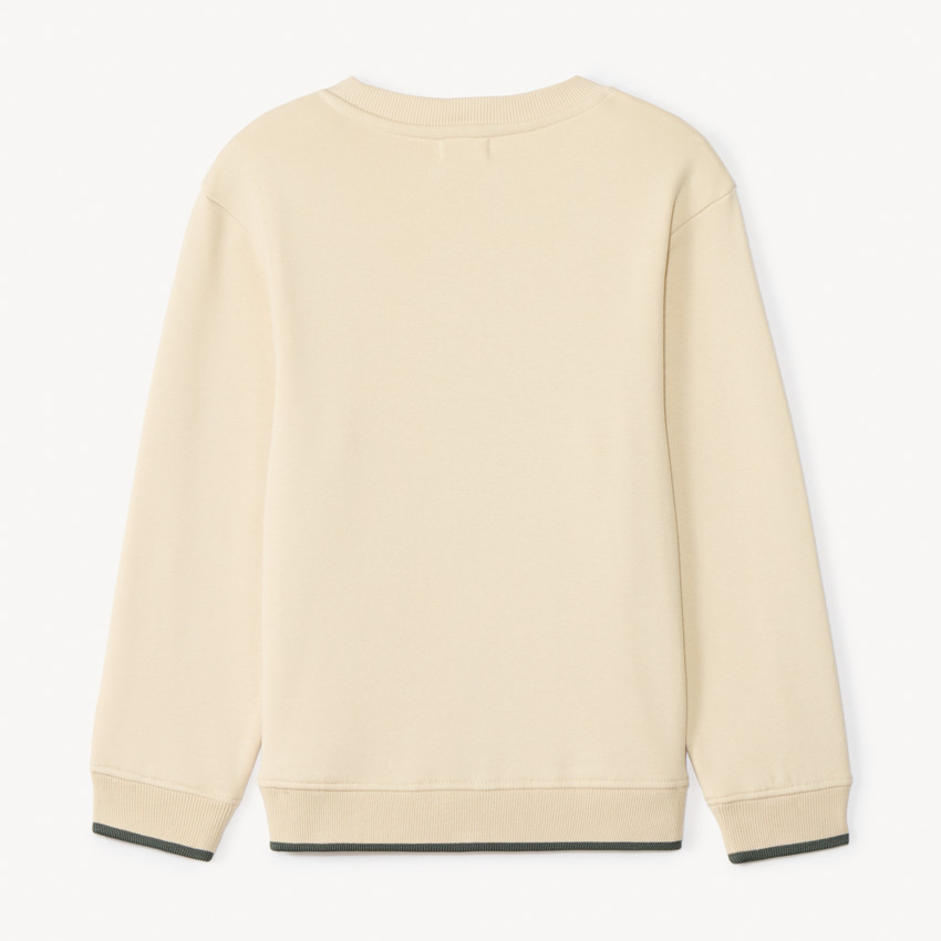 Sudadera de molleton con bordado efecto rizo para niño 