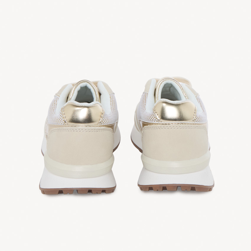 Zapatillas brillantes con toques dorados para niña 