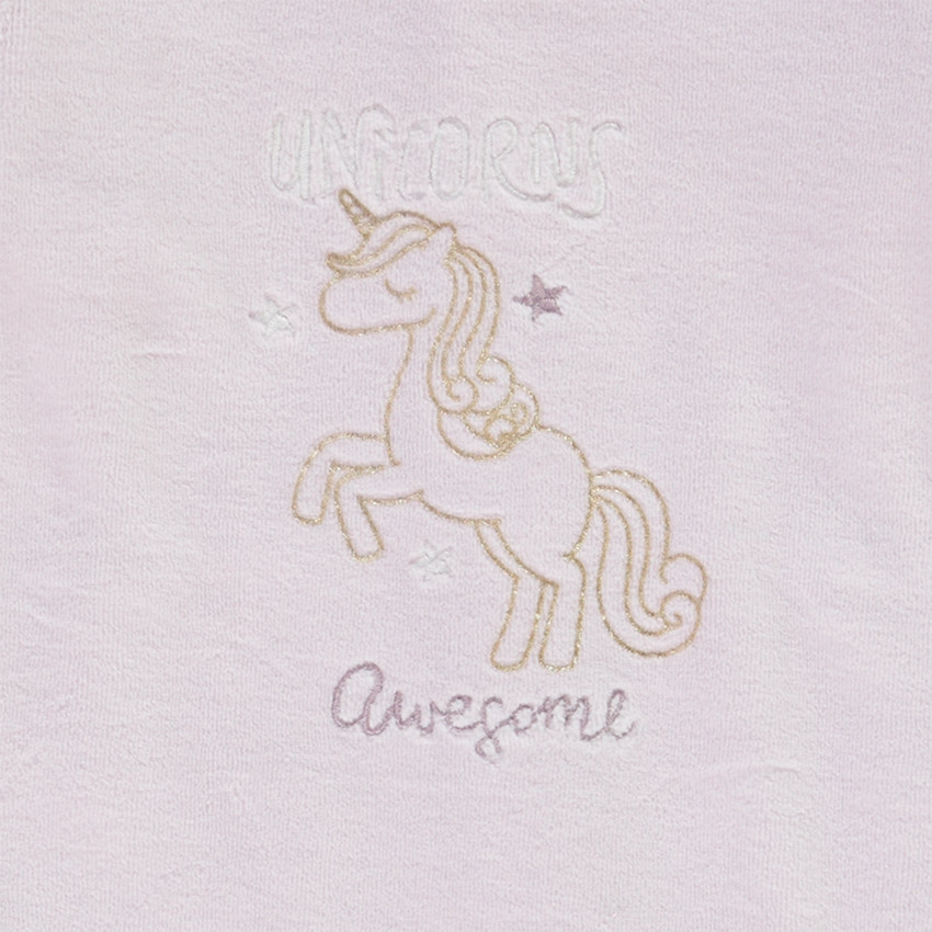Pelele de terciopelo bordado unicornio para bebé niña Main Pelele de terciopelo bordado unicornio para bebé niña