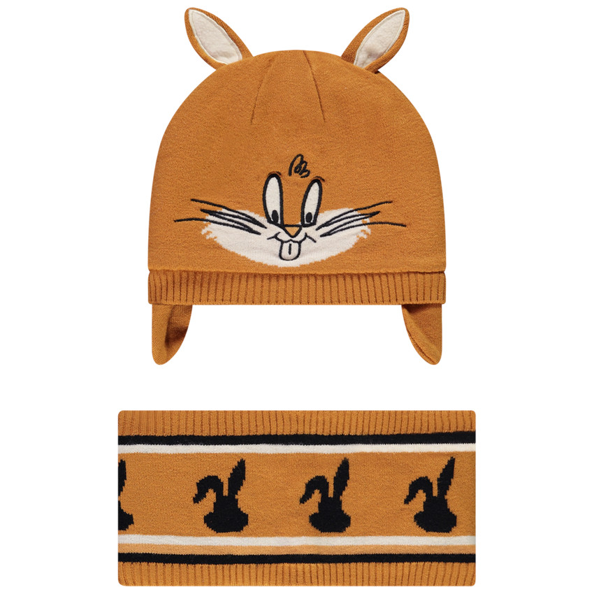 Conjunto de gorro y cuello en tejido de punto sherpa Bugs Bunny Warner Main Conjunto de gorro y cuello en tejido de punto sherpa Bugs Bunny Warner