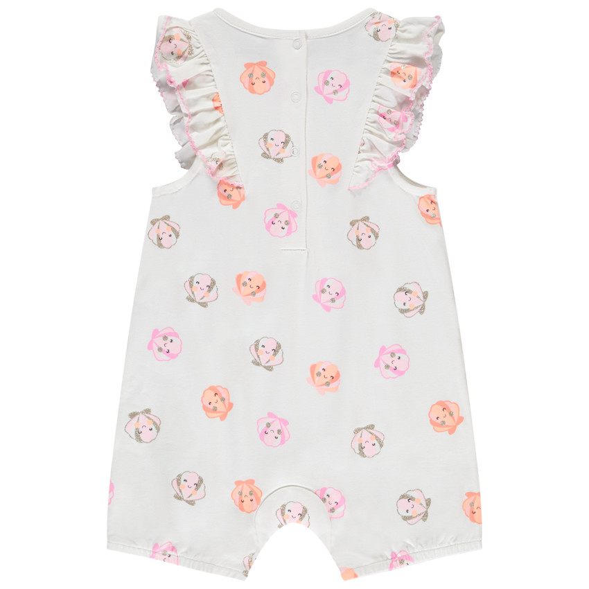 Lote de 2 monos con estampado de conchas para niña bebé 