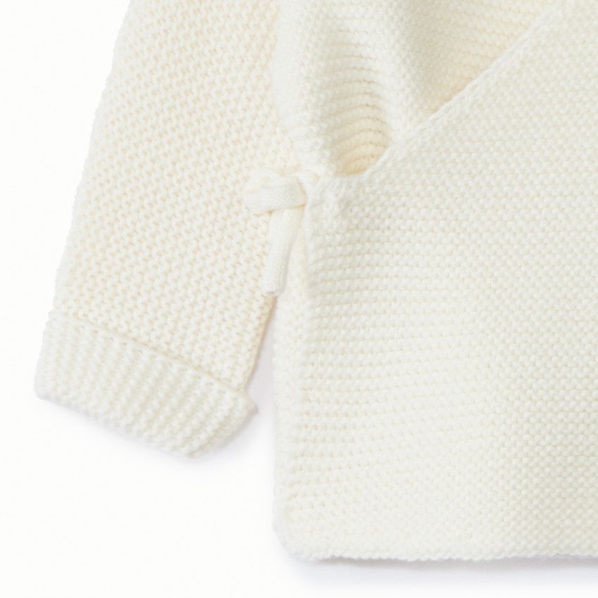 Brassière de punto musgo liso para bebé niña 