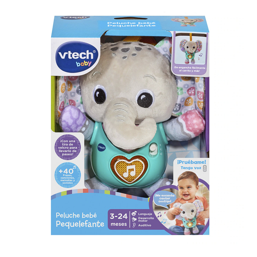 Peluche musical para bebés Pequelefante 