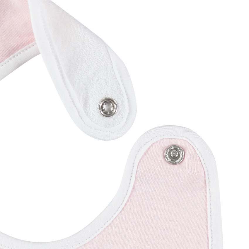 Juego de 2 baberos de algodón con nubes estampadas 