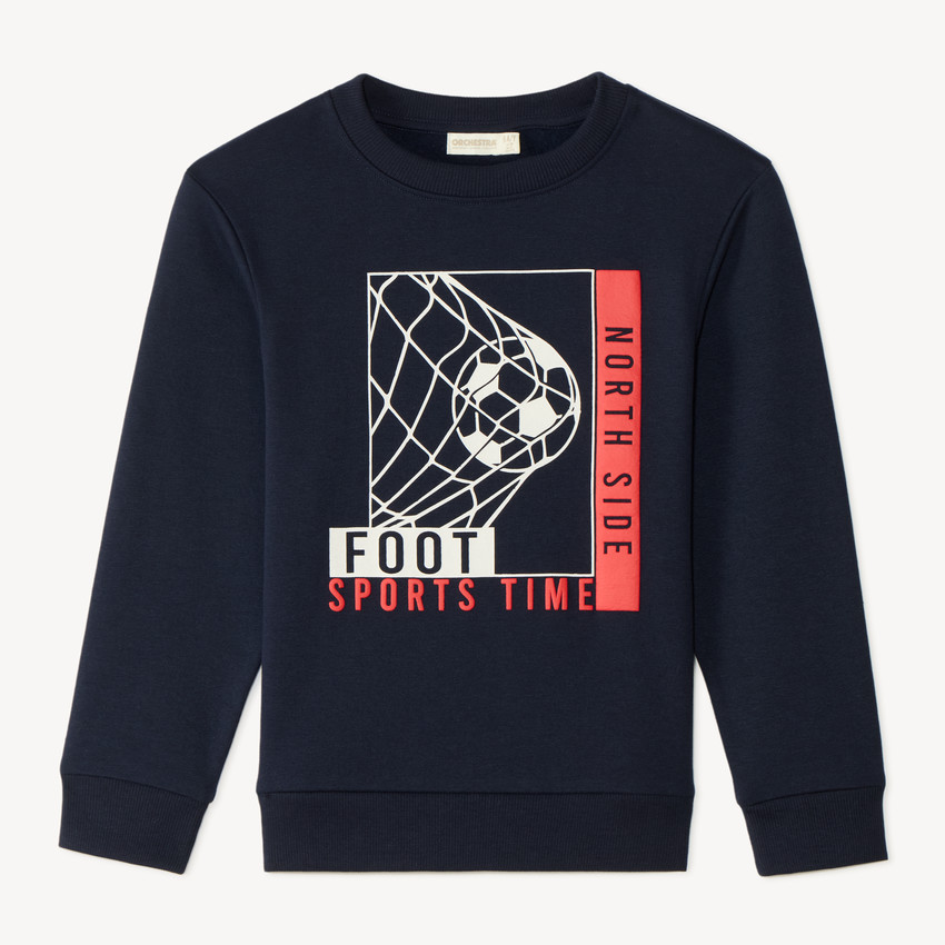 Sudadera de felpa con estampado divertido para niño 