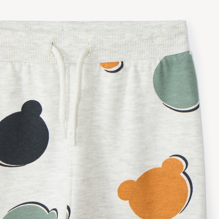 Conjunto de chándal para bebé niño con estampado de oso. 