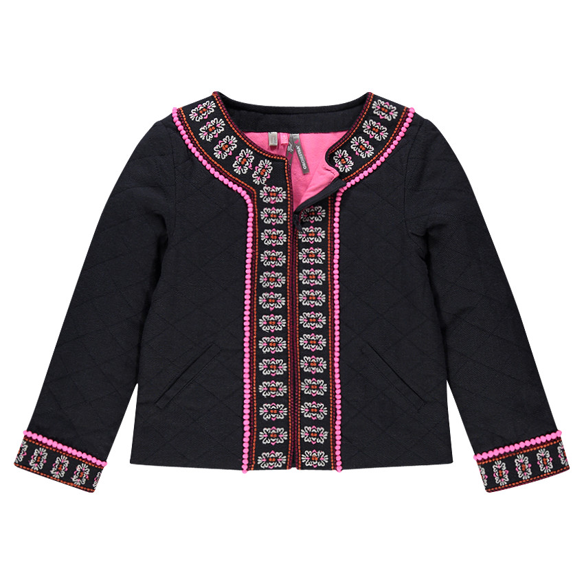 Chaqueta acolchadas con espigas con bordado 