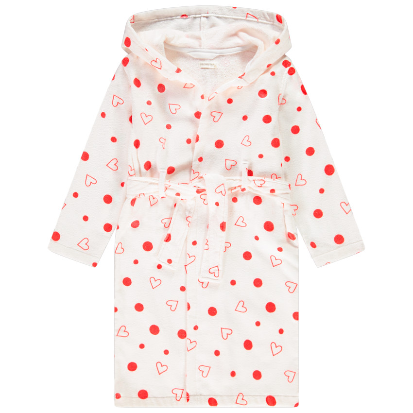 Bata de rizo con estampado para niña  Additional Bata de rizo con estampado para niña