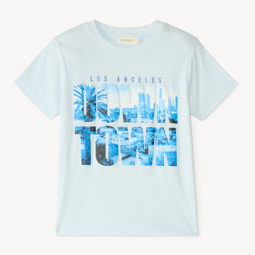 Camiseta de manga corta fotoprint Los Ángeles para niño 