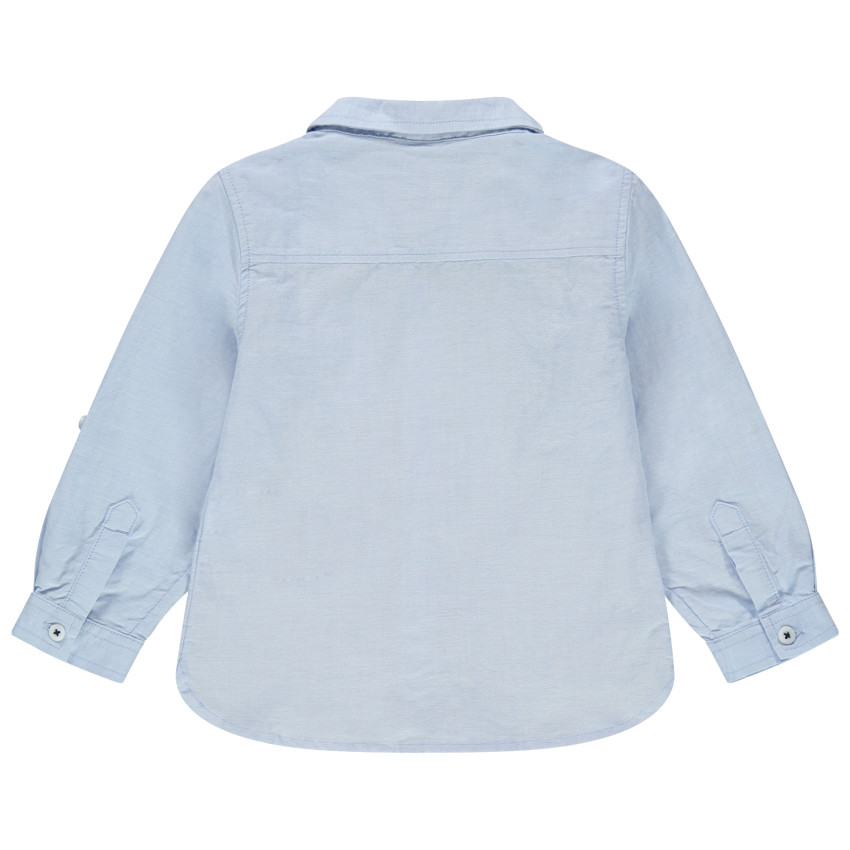 Camisa lisa de manga larga con bolsillo  Additional Camisa lisa de manga larga con bolsillo