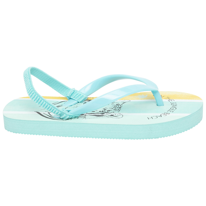 Tongs estampadas de tigre para niño con tira según la edad 