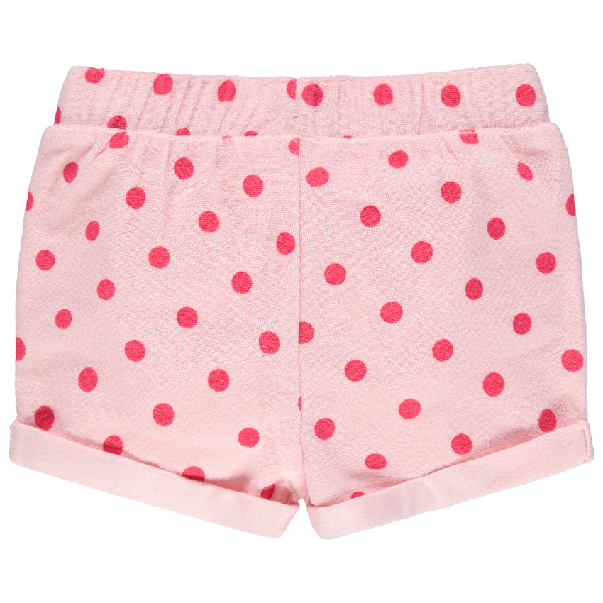 pantalon corto en rizo con nudo en cintura 