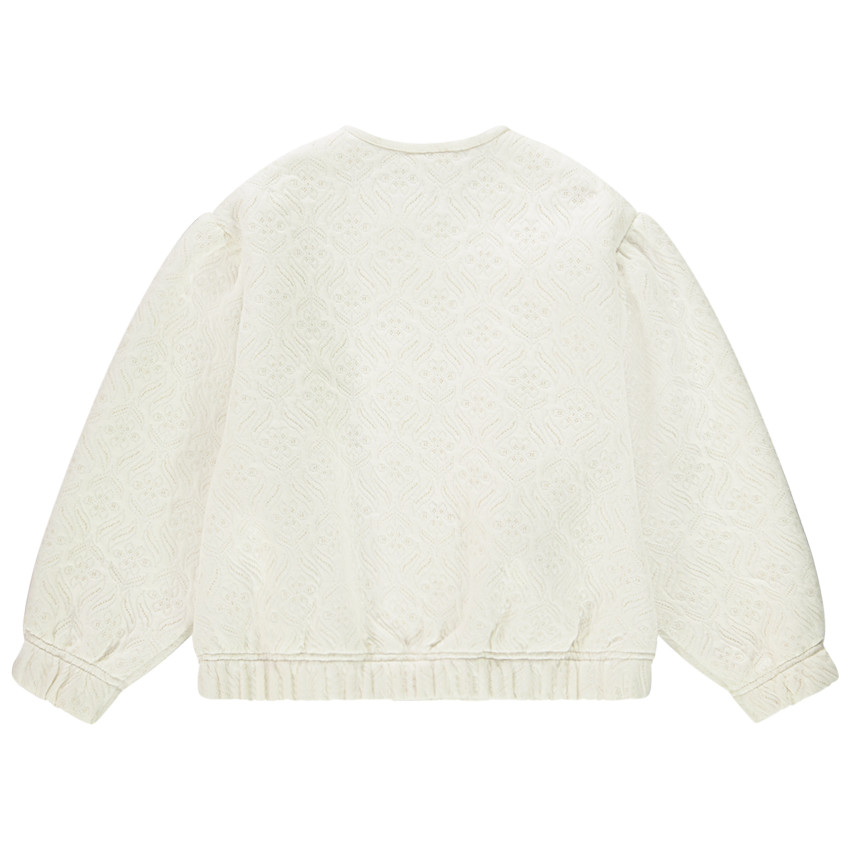 Chaleco de felpa acolchada con mangas globo para niña 