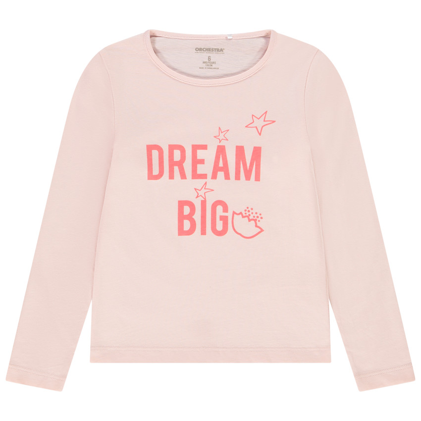 Camiseta de manga larga de punto con estampado para niña Main Camiseta de manga larga de punto con estampado para niña