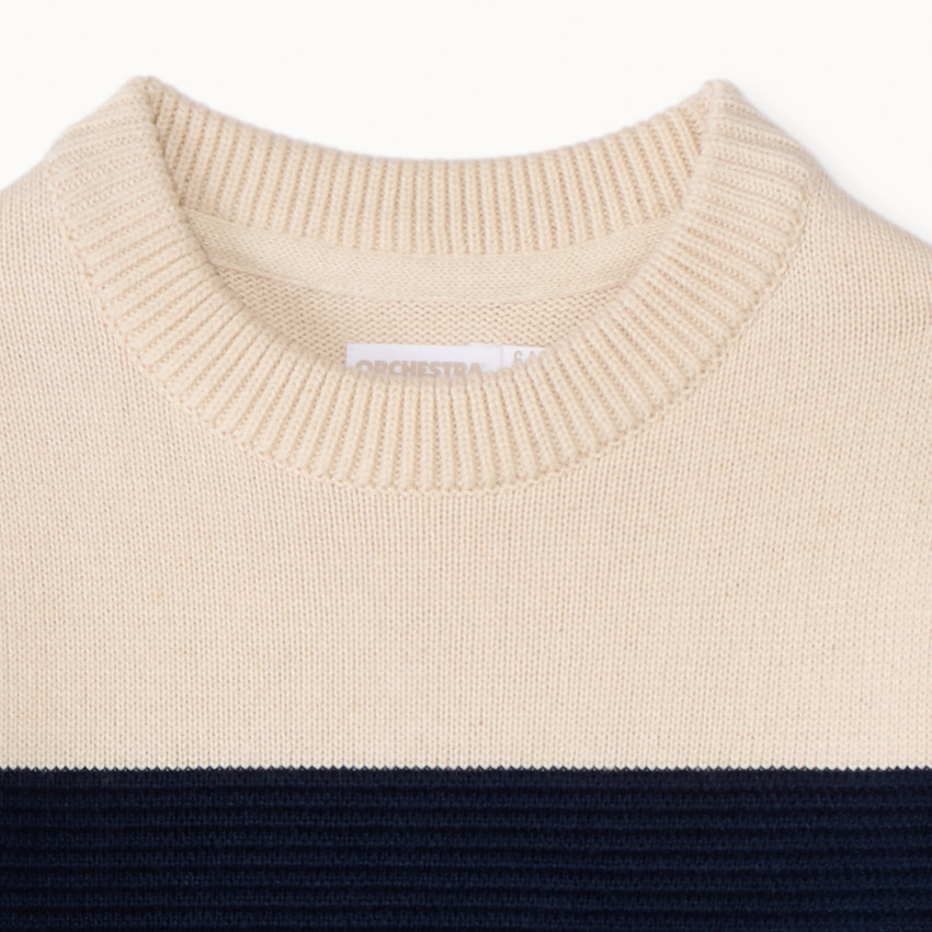 Suéter a rayas de punto para niño 