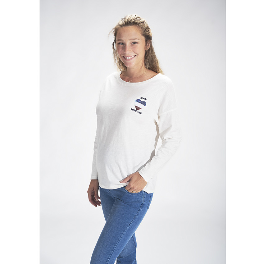 Camiseta de manga larga con lentejuelas para adultos 