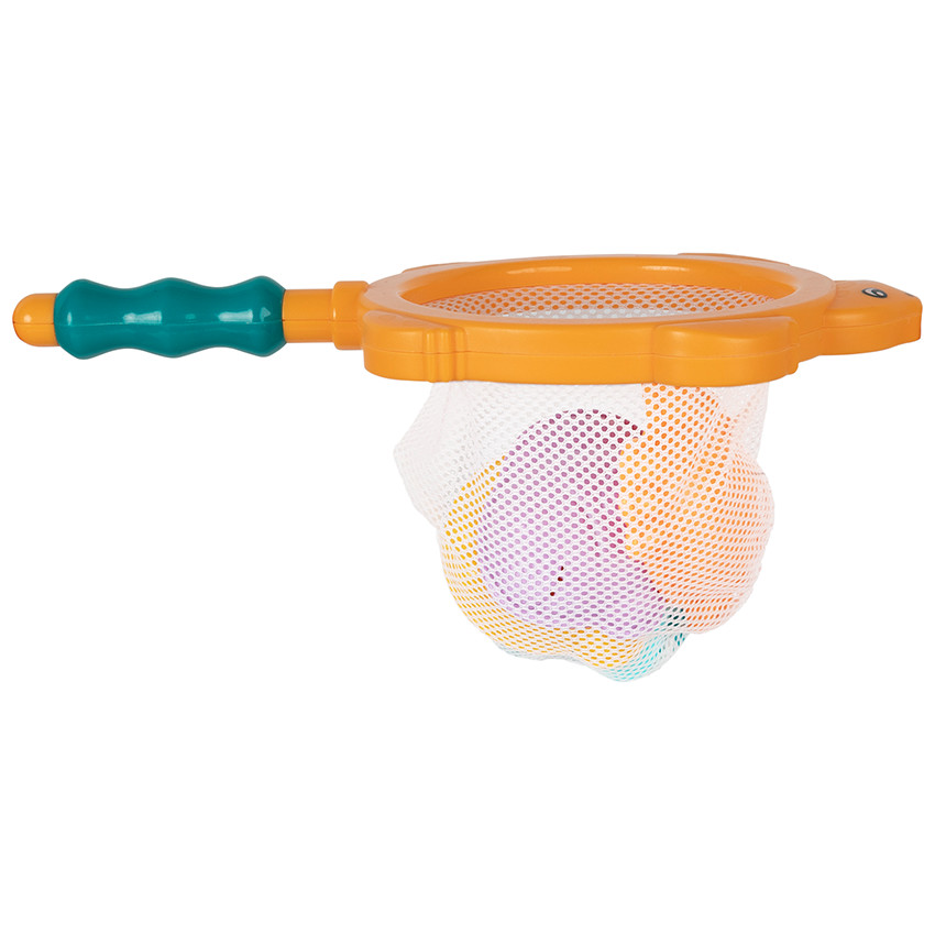 Juguete de baño 5 moldes de animalitos y red 