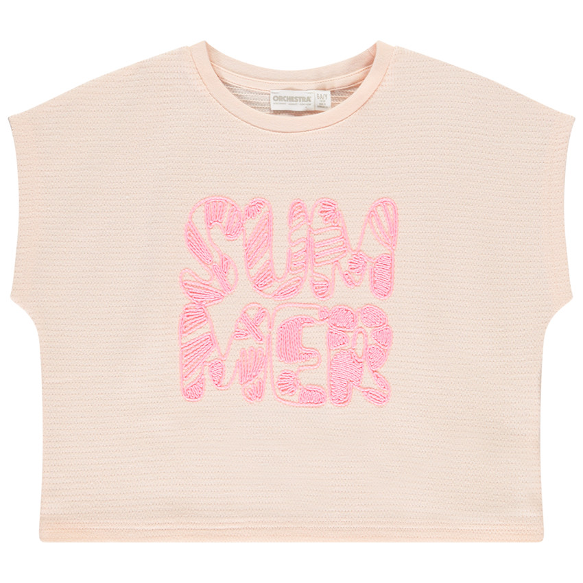 Camiseta de manga corta con forma caja para niña fantasía 