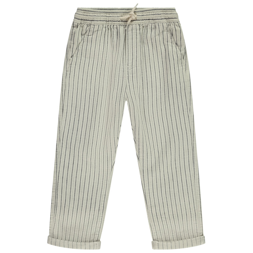 Pantalón de rayas con cintura elástica para niño 