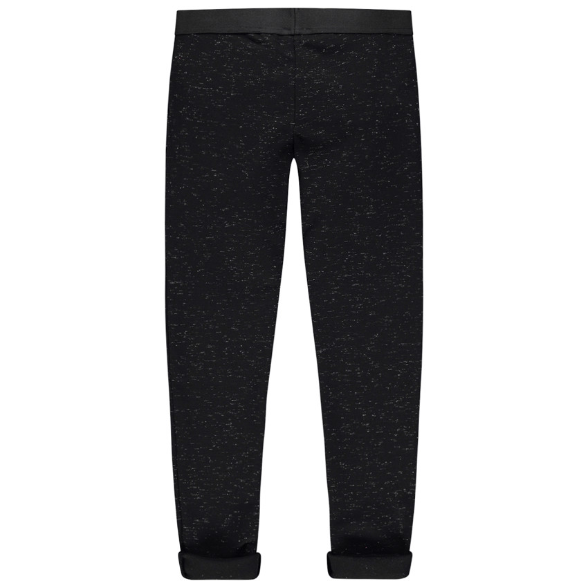 Legging de punto jaspeado con hilo brillante con cremalleras  Additional Legging de punto jaspeado con hilo brillante con cremalleras