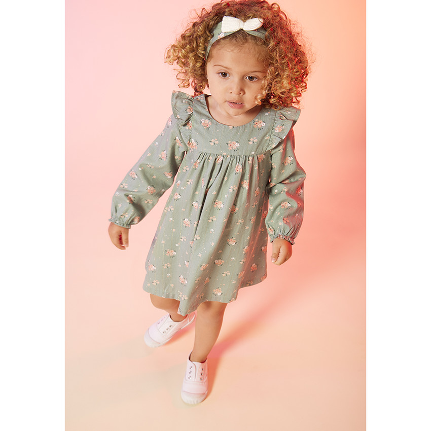 Diadema de punto con nudo y hilos de lúrex para bebé niña 