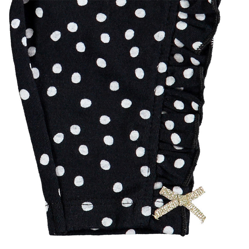 Ensemble avec tunique print Winnie Disney et pantalon à pois 