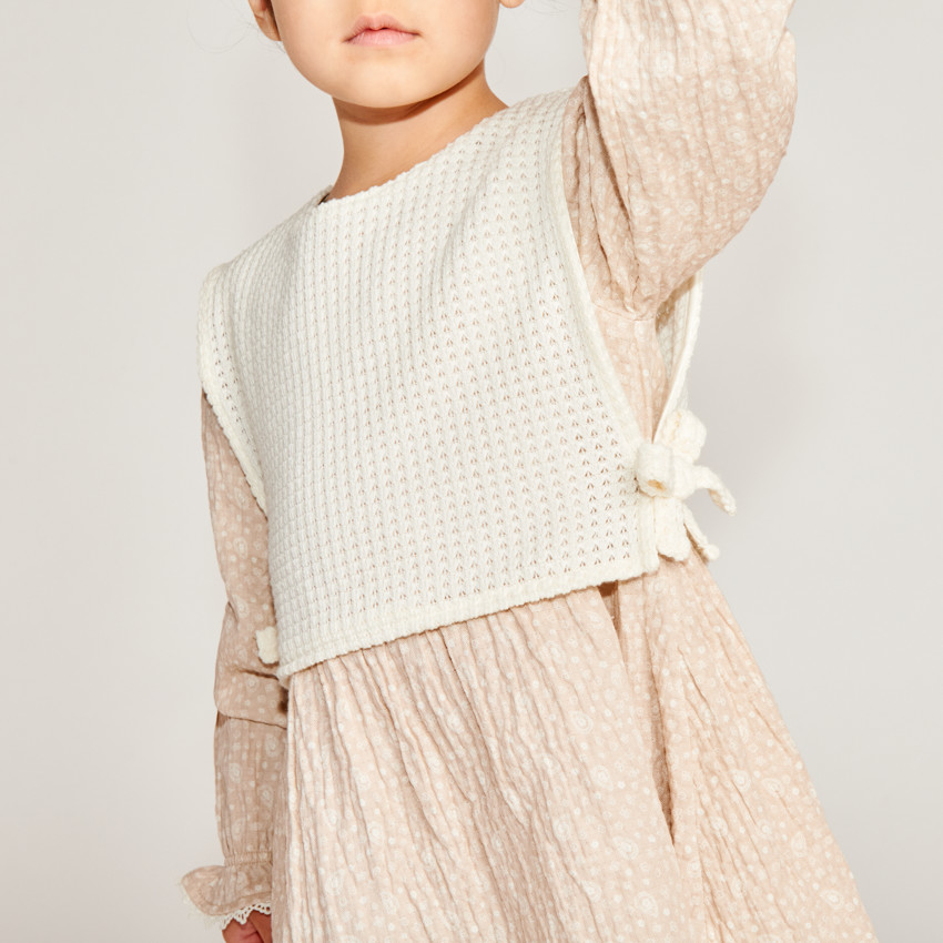 Ropa de niña bebé de 2 en 1 con mangas largas y estampado paisley. 