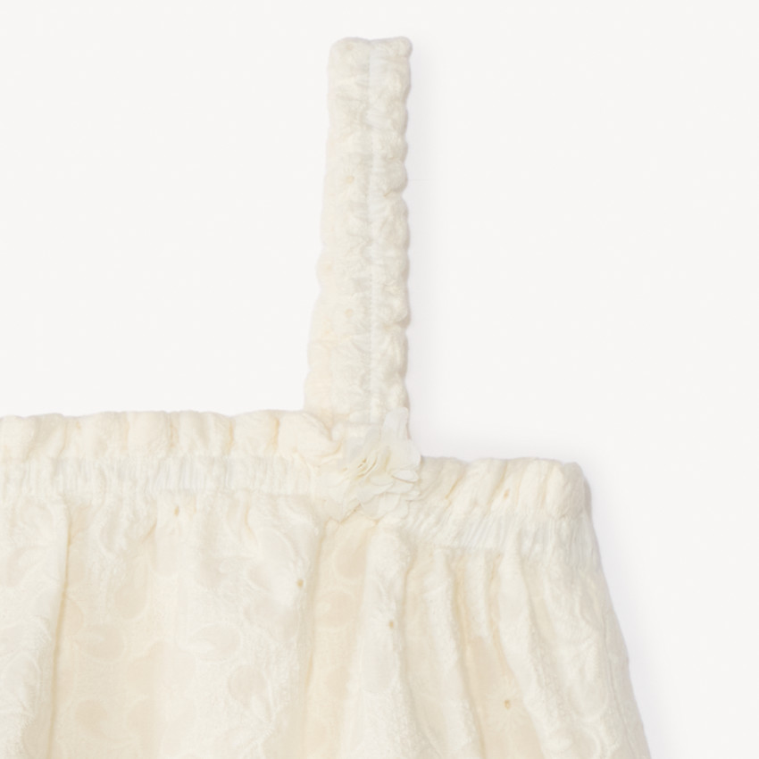 Top de bordado inglés para niña 