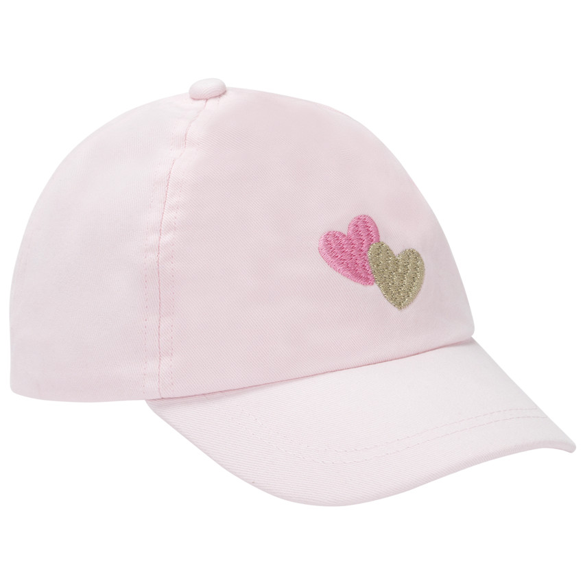 Gorra de denim con corazones bordados para niña  Additional Gorra de denim con corazones bordados para niña