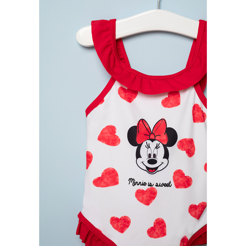 Bañador de 1 pieza con corazones y estampado de Minnie ©Disney 