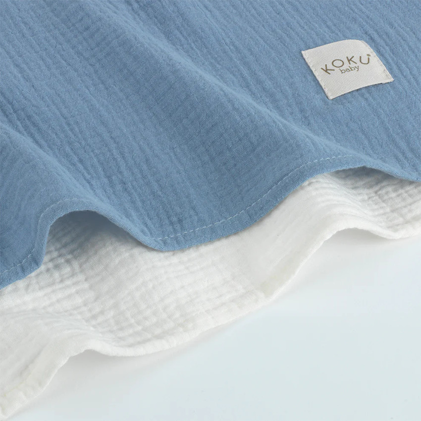 Pack 2 muselinas 70x70cm - Azul 