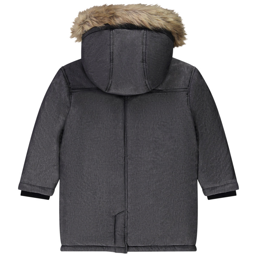 Parka grand froid déperlante à capuche en polyamide pour garçon 